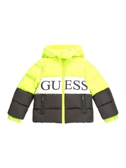 Guess - Multi-Color Polyester Colourblock Boys Puffer Jacket