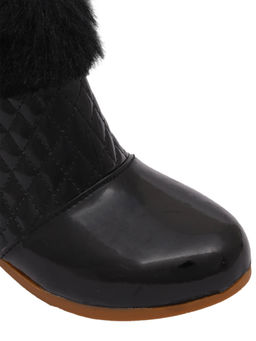 D'chica - Black Solid Boots