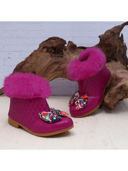 D'chica - Fuchsia Solid Boots