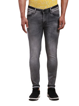 Parx - Skinny Fit Solid Grey Jeans