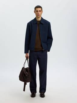 Selected - Dark Brown Classic Sweatshirt