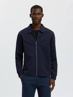 Selected - Dark Blue Zip-Up Sweat Jacket
