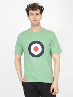 Ben Sherman - Men Green Graphic Signature Target Regular Fit T-Shirt