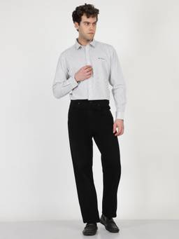Ben Sherman - Men White Pin Stripe Regular Fit Shirt
