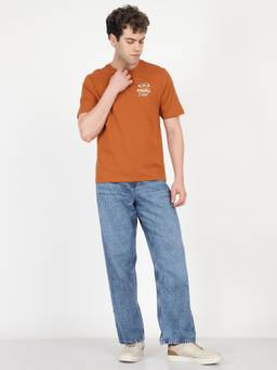 Ben Sherman - Men Brown Printed Padel Club T-Shirt