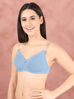 Shyaway - Susie By Shyaway Angel Falls Blue Transparent Back Padded Everyday Bra