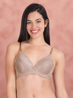 Shyaway - Susie By Shyaway Mahogany Rose Full Cup Lace Padded Wired Bra
