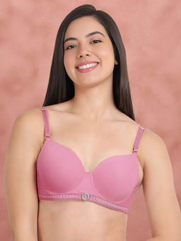 Shyaway - Susie By Shyaway Wi Orchid Bottom Lace Trim with Charm Wired Bra