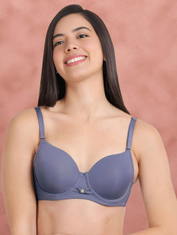Shyaway - Susie By Shyaway Azurin Blue Padded Wired T-Shirt Bra