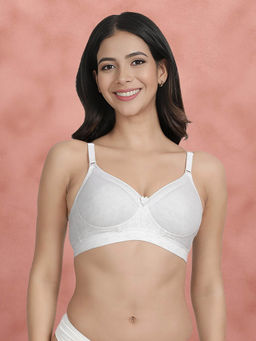 Shyaway - Susie By Shyaway Grey Melange Padded Contrast Neckline Everyday Bra