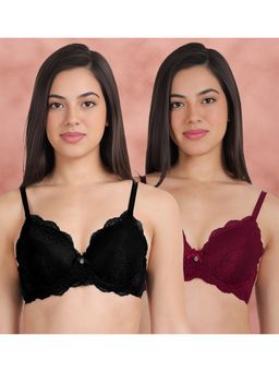 Shyaway - Susie By Shyaway Full Cup Lace Padded Wired Bra (Pack of 2)