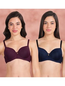 Shyaway - Susie By Shyaway Top Lace Wired T-Shirt Bra (Pack of 2)