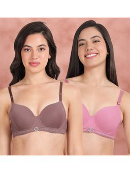 Shyaway - Susie By Shyaway Bottom Lace Trim with Charm Wired Bra (Pack of 2)