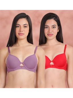 Shyaway - Susie By Shyaway Lace Neckline with Centre Keyhole Wired Bra (Pack of 2)