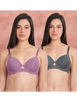 Shyaway - Susie By Shyaway Lace Neckline with Centre Keyhole Wired Bra (Pack of 2)