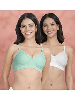 Shyaway - Susie By Shyaway Padded Contrast Neckline Everyday Bra (Pack of 2)