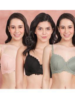 Shyaway - Susie By Shyaway Bottom Gathers Padded Wired Bra (Pack of 3)