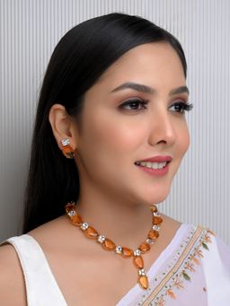 AG'S - Mansi Copper American Diamond Set