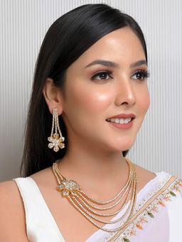 AG'S - Madhvi American Diamond Necklace Set
