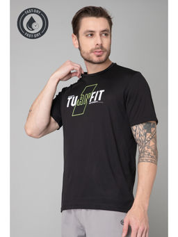 TURNFIT - Black Sports T Shirts for Men