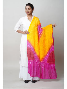 Unnati Silks - Multi Bandhani Soft Silk Dupatta-UDS5642
