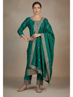 Gahan - Green Kurta Featuring with Pant and Dupatta