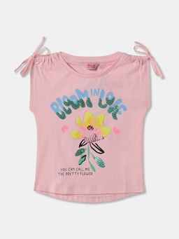 R&B - Graphic Regular Girls Pink T-Shirt