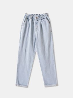 R&B - Solid Regular Girls Blue Jeans