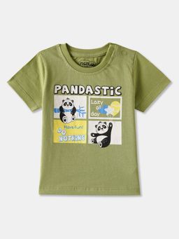 R&B - Graphic Regular Boys Green T-shirt