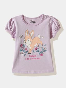 R&B - Graphic Regular Girls Purple T-Shirt