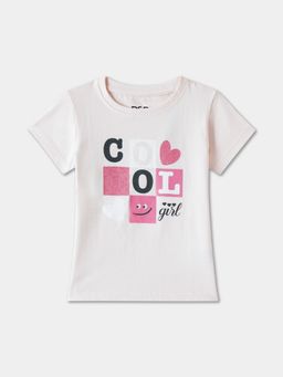 R&B - Graphic Regular Girls White T-Shirt