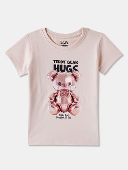 R&B - Graphic Regular Girls Pink T-Shirt