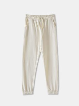 R&B - Solid Regular Girls Cream Joggers