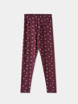 R&B - Graphic Fitted Girls Purple Leggings