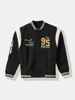 R&B - Graphic Regular Boys Black Jacket