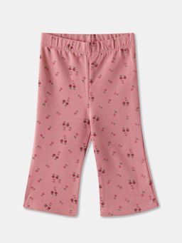 R&B - Floral Fitted Girls Pink Pant