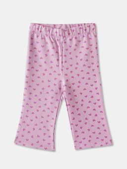R&B - Hearts Fitted Girls Pink Pant
