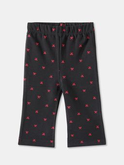 R&B - Graphic Fitted Girls Black Pant