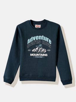 R&B - Graphic Relaxed Boys Teal Sweatshirt
