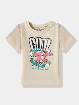 R&B - Graphic Regular Boys Beige T-shirt