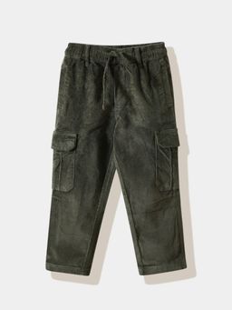 R&B - Solid Regular Boys Olive Cargo