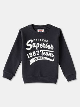 R&B - Graphic Relaxed Boys Navy Blue Sweatshirt