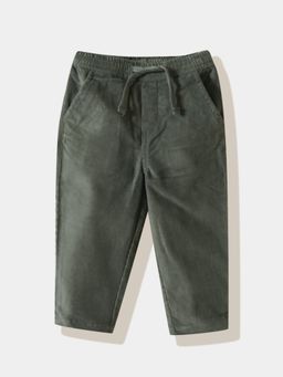 R&B - Solid Regular Boys Olive Trouser