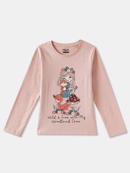 R&B - Graphic Regular Girls Pink T-Shirt