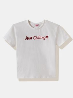 R&B - Graphic Regular Girls White T-Shirt