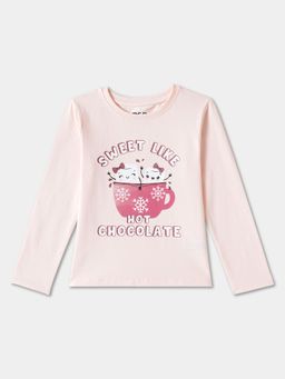 R&B - Graphic Regular Girls Pink T-Shirt