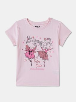 R&B - Graphic Regular Girls Pink T-Shirt