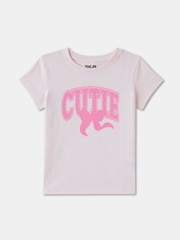 R&B - Graphic Regular Girls Pink T-Shirt