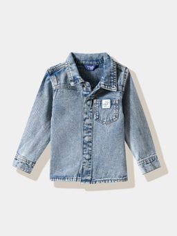 R&B - Washed Regular Boys Blue Shirt