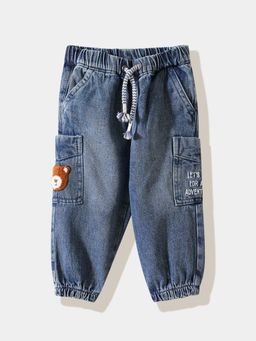 R&B - Embroidered Regular Boys Blue Jeans